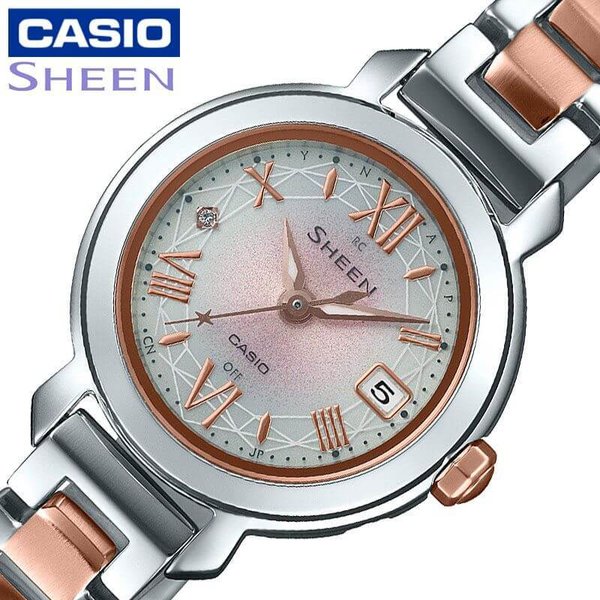 カシオ 電波 ソーラー 腕時計 CASIO 時計 シーン SHEEN 女性 レディース SHW-5300DSG-4AJF かわいい 華奢 小ぶり  小さめ 人気 ブランド