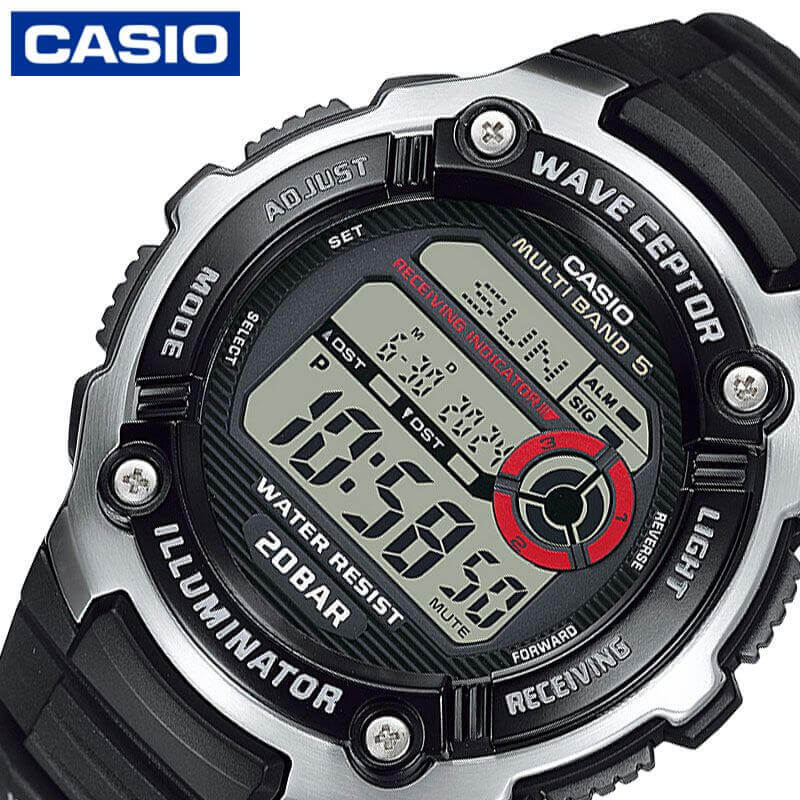 カシオ 腕時計 CASIO 時計 ウェーブセプター wave ceptor 男性 メンズ クォーツ 電池式 WV-200R-1AJF かっこいい 彼氏 夫 人気