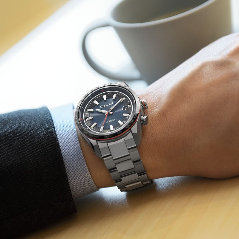 シチズン 腕時計 CITIZEN 時計 アテッサ 電池交換不要 メンズ 電波 