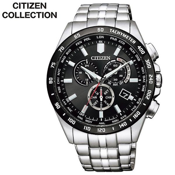 シチズン 腕時計 CITIZEN 時計 シチズンコレクション クロノグラフ メンズ ブラック  CB5874-90E