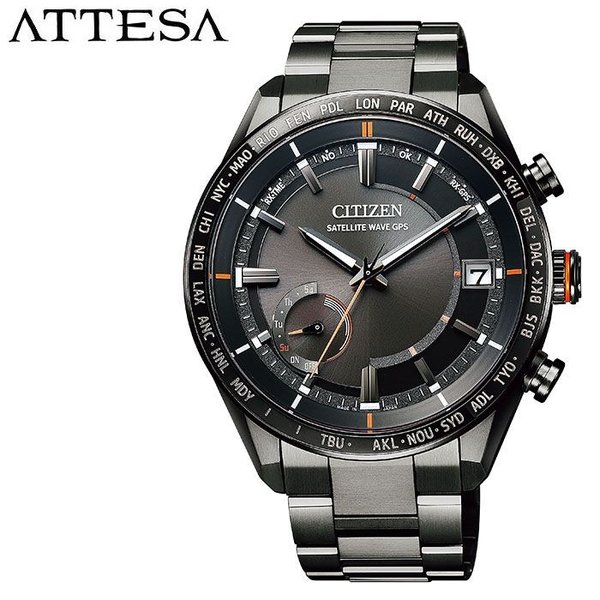 シチズン 腕時計 CITIZEN 時計 アテッサ ATTESA メンズ ブラック  CC3085-51E