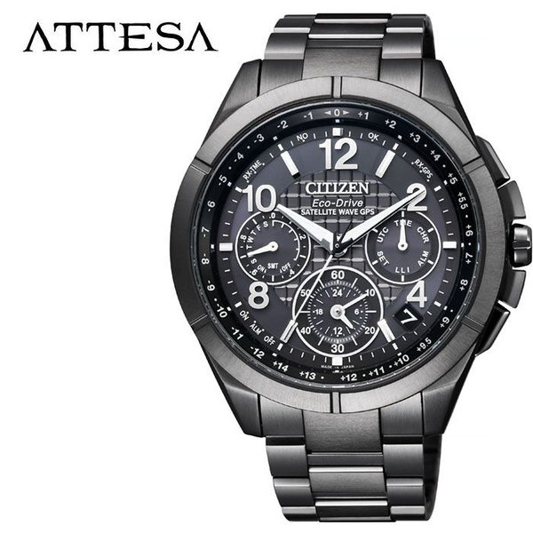 CITIZEN 腕時計 シチズン 時計 アテッサ ATTESA メンズ 腕時計 ブラック  CC9075-52F