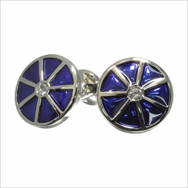 Yahoo! Yahoo!ショッピング(ヤフー ショッピング)蜜柑 ブルー エナメル ラウンド カフスボタン cufflinks CF-152662 メンズ レディース セール