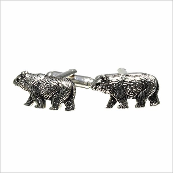 Yahoo! Yahoo!ショッピング(ヤフー ショッピング)熊 シルバー 彫刻風 動物 アニマル カフスボタン cufflinks CF-156385 メンズ レディース セール