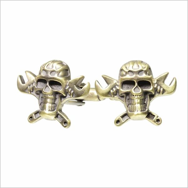 Yahoo! Yahoo!ショッピング(ヤフー ショッピング)スパナ骸骨 いぶし どくろ スカル カフスボタン cufflinks CF-159107 メンズ レディース セール