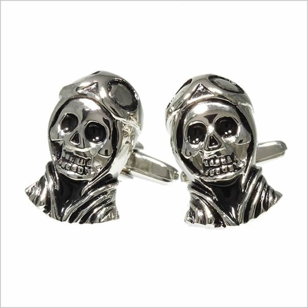 Yahoo! Yahoo!ショッピング(ヤフー ショッピング)飛行士骸骨 シルバー どくろ スカル カフスボタン cufflinks CF-159112 メンズ レディース セール