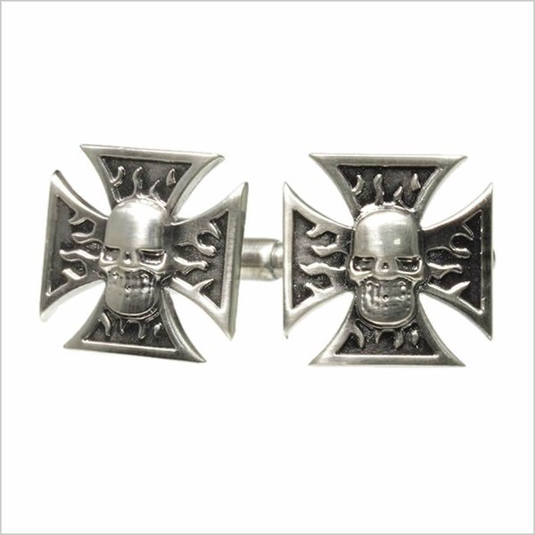 Yahoo! Yahoo!ショッピング(ヤフー ショッピング)十字架骸骨 シルバーいぶし どくろ スカル カフスボタン cufflinks CF-159128 メンズ レディース セール