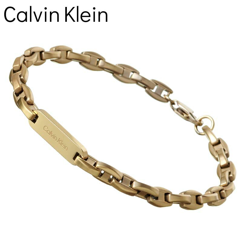 カルバンクライン アクセサリー Calvin Klein ブレスレット ボールドメタルズ メンズ 男性 ジュエリー ブランド シンプル  ゴールドチェーン 高級感 大人 プレゼ