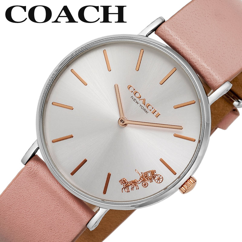 COACH コーチ 腕時計 時計 ペリー 36mm PERRY シルバー 女性