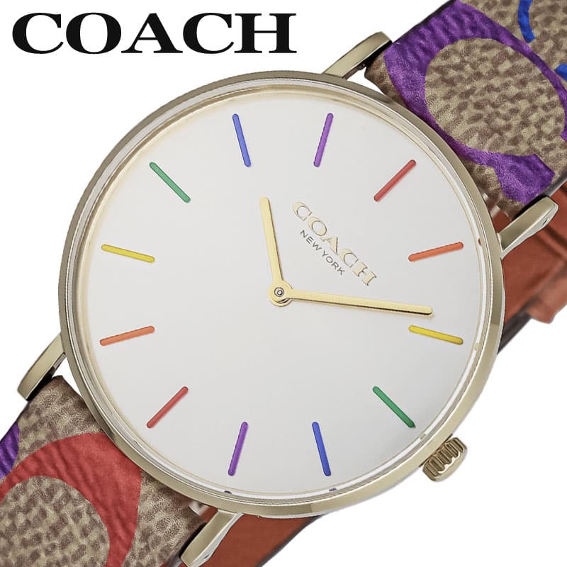 コーチ 腕時計 COACH 時計 ペリー PERRY 女性 レディース レザー シンプル きれいめ かわいい カワイイ 定番 万能 大人カジュアル センス CO-14504075｜腕時計 バッグ 財布のHybridStyle