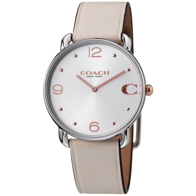 86 COACH 箱付き 時計　8Pダイヤ シグネチャー レディース ホワイト COACH - COACH コーチ レディース 腕時計 バングルタイプ