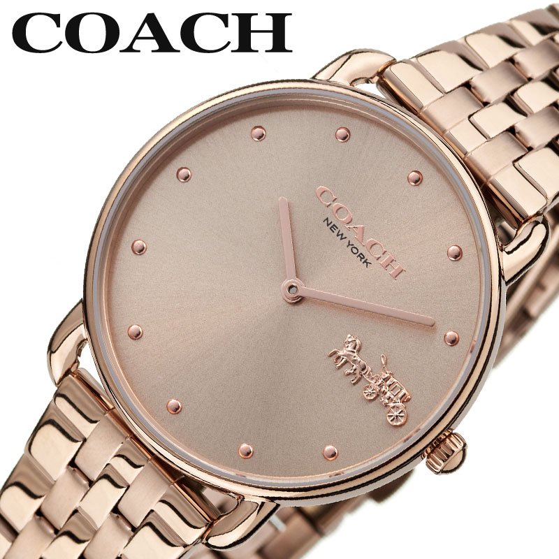 コーチ 腕時計 COACH 時計 エリオット ELLIOT レディース ローズ