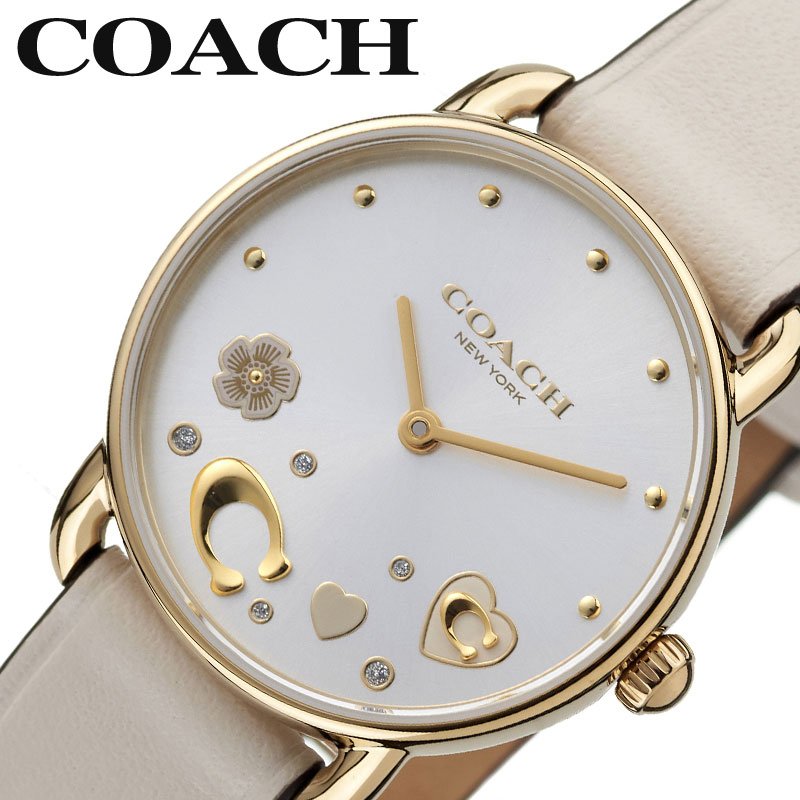 COACH（コーチ） 腕時計 時計 マディソン MADISON ホワイト 女性 向け