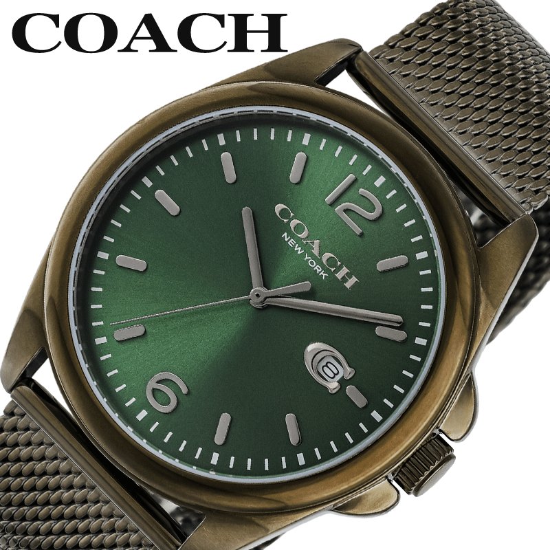 COACH（コーチ） 腕時計 時計 グレイソン GREYSON グリーン 男性
