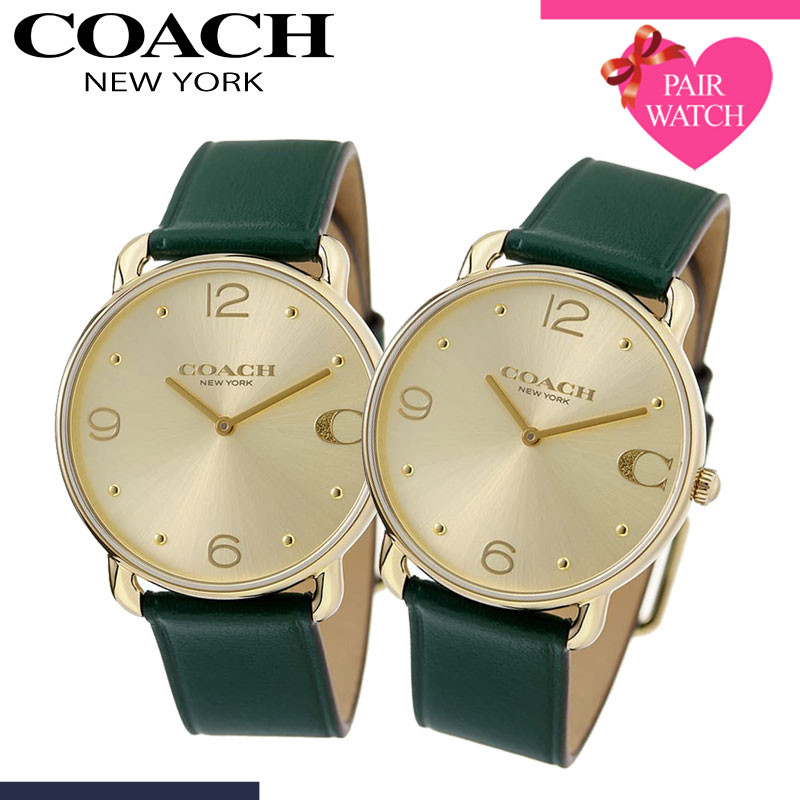 コーチ ペア 腕時計 ペアウォッチ エリオット シンプル 革ベルト ペアウォッチ コーチ 腕時計 COACH 時計 エリオット メンズ