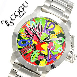 コグ 腕時計 メンズ レディース COGU 時計 コグ腕時計 cogu時計 コグ時計 cogu腕時計 マルチカラー ホワイト CHS-MOS シルバー ブルー レッド グリーン