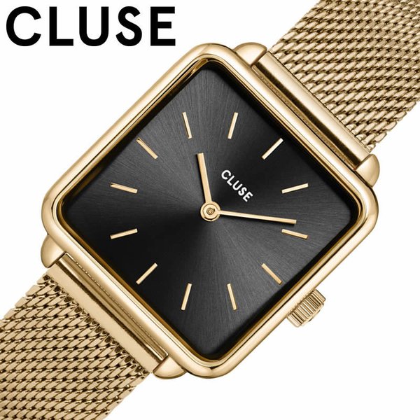 クルース 腕時計 CLUSE 時計 ラ テトラゴン メッシュ La T tragone Mesh Black Gold Colour 女性 向け レディース CW10308 :CW10308:腕時計 バッグ 財布のHybridStyle