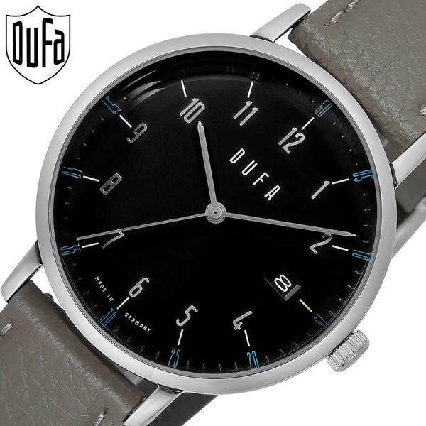 ドゥッファ腕時計 DUFA時計 DUFA 腕時計 ドゥッファ 時計 ブリューワー BREUER ユニセックス ブラック DF-9011-0A 正規品 ドイツ クラシカル ビジネス スーツ