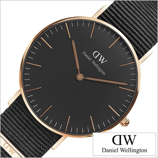 ダニエル ウェリントン 腕時計 Daniel Wellington 時計 クラシック ブラック コーンウォール DW00100150 メンズ レディース