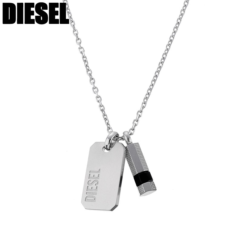 ディーゼル DIESEL DX1156040 ロゴプレート＆ボルトネックレス dx1156040_1.jpg