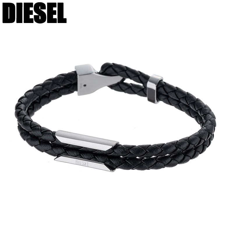 【新品】DIESELディーゼル レザーバングル2本セット ユニセックス DIESEL - ディーゼル ブレスレット ユニセックス DIESELの通販