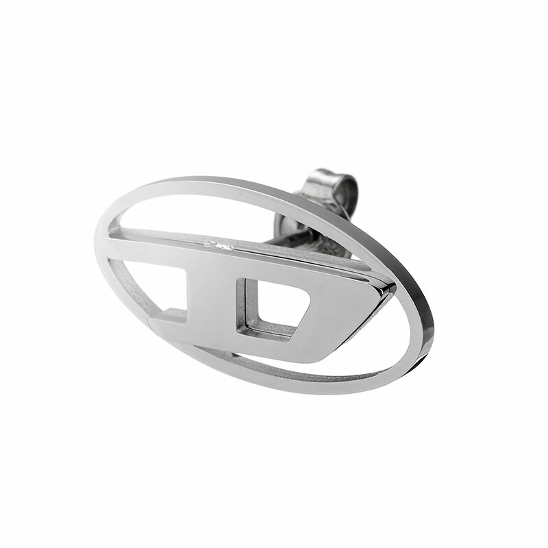 [希少] diesel シルバー フープピアス(片耳用) 新品正規品 DIESEL ディーゼル ピアス アクセサリー クロス フープピアス 片耳用