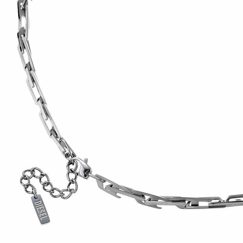 ディーゼル アクセサリー DIESEL ネックレス メンズ アクセサリー アクセ シルバー ステンレス DX1537040 シンプル カジュアル 父親 友達 プレゼント ギフトの画像