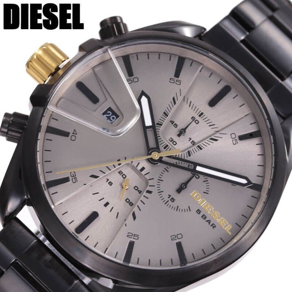 ディーゼル 腕時計 DIESEL 時計 DIESEL 腕時計 ディーゼル 時計 エムエスナイン クロノ MS9 CHRONO メンズ 腕時計 グレー DZ4474