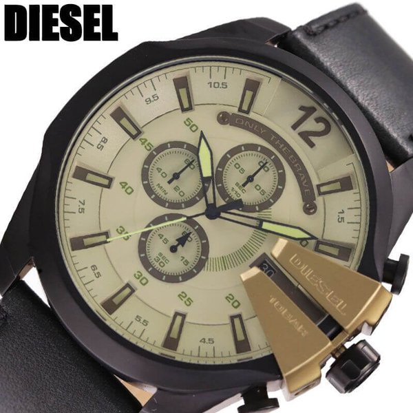 ディーゼル 腕時計 DIESEL 時計 DIESEL 腕時計 ディーゼル 時計 メガチーフ MEGA CHIEF メンズ 腕時計 ベージュ DZ4495