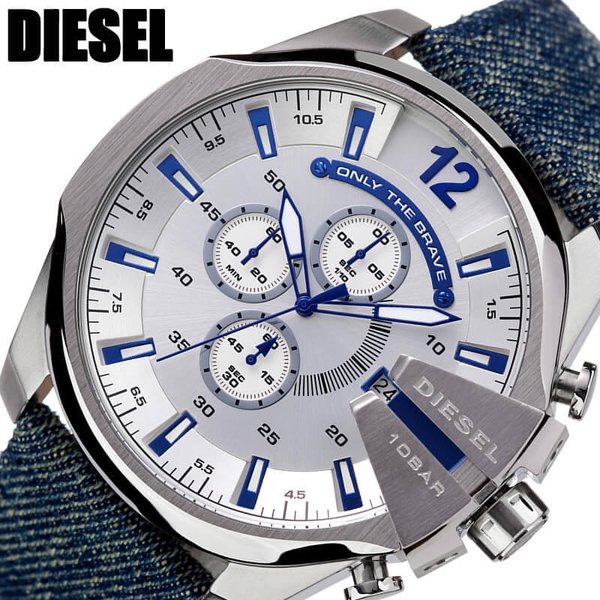 ディーゼル 腕時計 DIESEL 時計 DIESEL 腕時計 ディーゼル 時計 メガチーフ MEGA CHIEF メンズ 腕時計 シルバー DZ4511