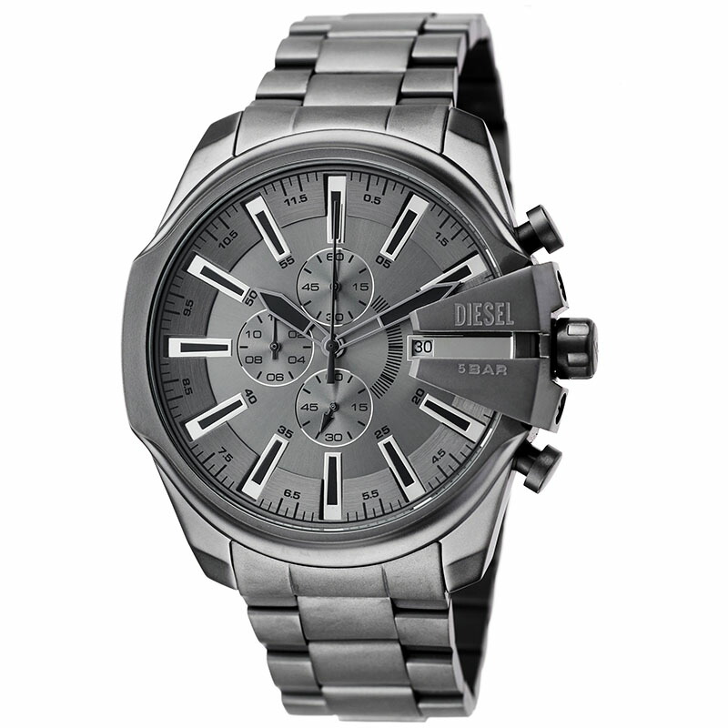 ディーゼル 腕時計 DIESEL 時計 メンズ グレー ステンレス メタル