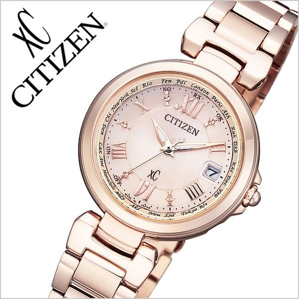 CITIZEN 腕時計 シチズン 時計 クロスシー ハッピー フライト XC HAPPY FLIGHT レディース ゴールド EC1032-54X メタル ベルト 正規品 エコ・ドライブ 電波時計