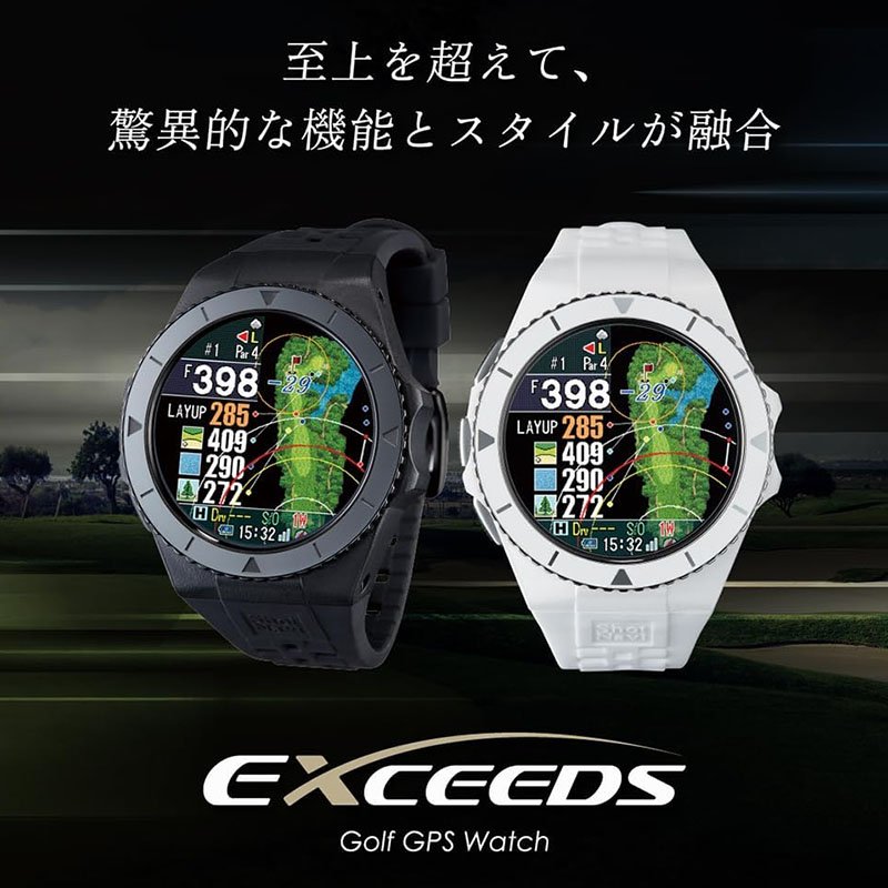 ショットナビ　エクシード　ゴルフウォッチ　「ブラック」 ショットナビ 腕時計 Shot Navi 時計 エクシード EXCEEDS