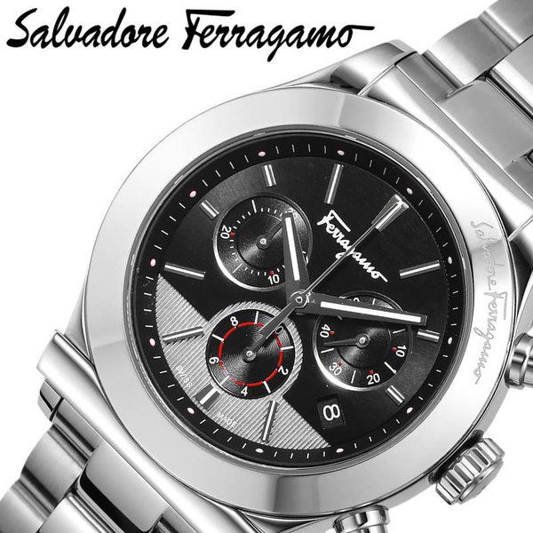 Salvatore Ferragamo 腕時計 サルバトーレフェラガモ 時計 1898 メンズ 腕時計 ブラック FFM080016