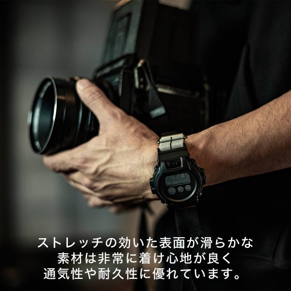 【互換品】G-SHOCK 対応 マリーンナショナル ストラップ ジーショック Gショック GSHOCK 対応 カン 幅 22mm 幅 アダプター セット 替えベルト ナイロンベルト_3