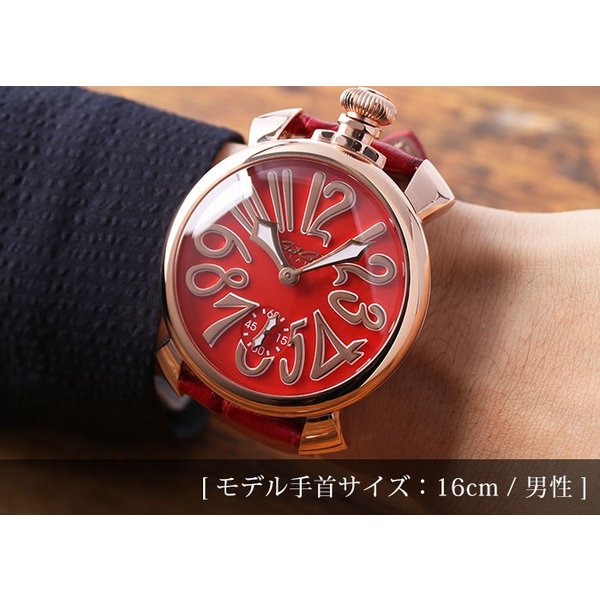 ガガミラノ GaGaMILANO メンズ レディース ガガ ミラノ GaGa MILANO 腕時計 マヌアーレ 48mm MANUALE 48MM  5011 イタリア ピンク パープル 紫 機械式