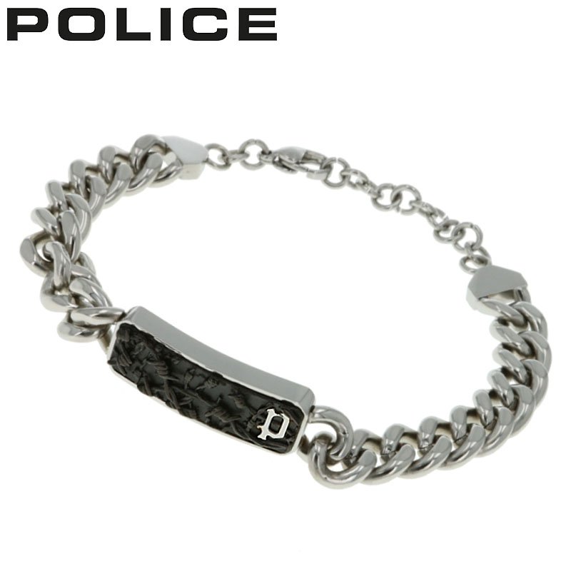 Yahoo! Yahoo!ショッピング(ヤフー ショッピング)ポリス アクセサリー POLICE ブレスレット ワイヤ WIRE メンズ シルバー ブラック 男性 誕生日 記念日 お祝い 贈り物 彼氏 夫 パパ 父 息子