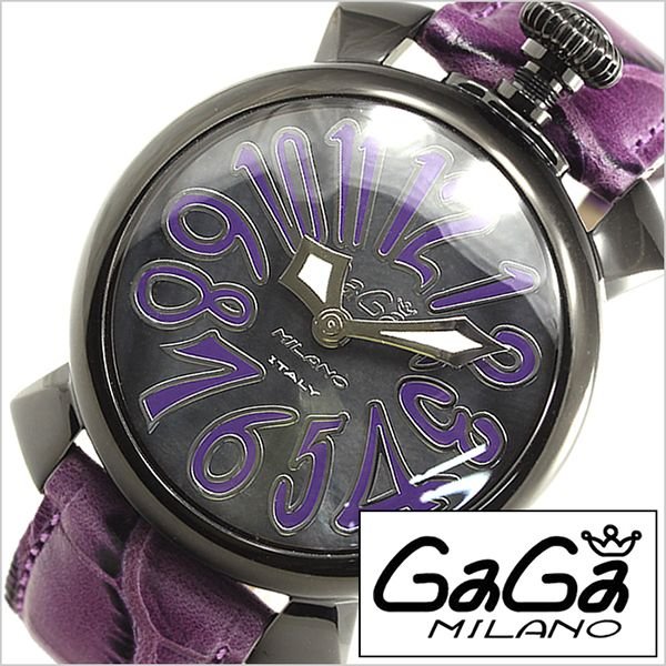 ガガ ミラノ 腕時計 GaGa MILANO 時計 マヌアーレ 40mm ブラックPVD 5022.2 レディース