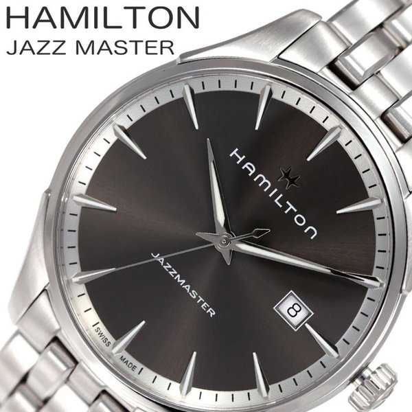 ハミルトン 腕時計 HAMILTON 時計 ジャズマスター ジェント JAZZMASTER GENT メンズ ブラック  H32451181