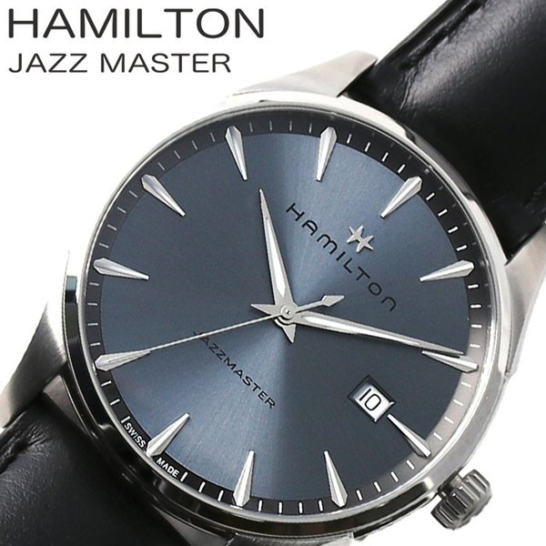 ハミルトン 腕時計 HAMILTON 時計 ジャズマスター ジェント JAZZMASTER GENT メンズ グレー  H32451742