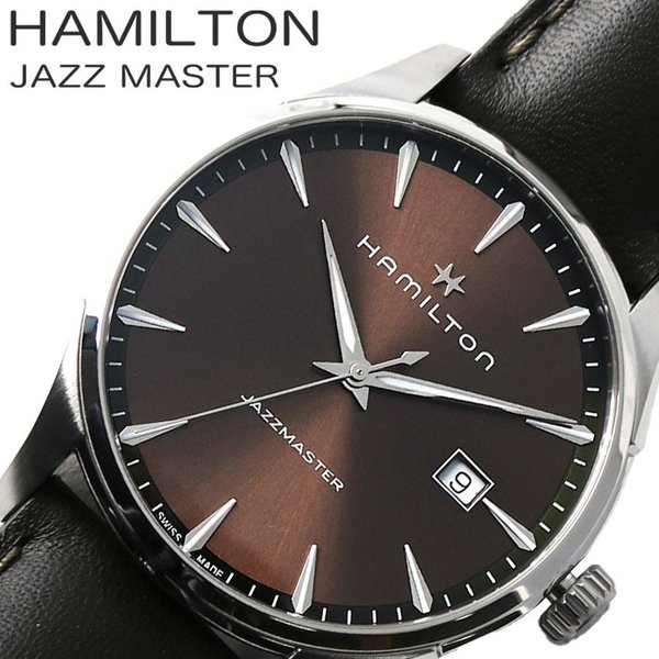 ハミルトン 腕時計 HAMILTON 時計 ジャズマスター ジェント JAZZMASTER GENT メンズ ブラウン  H32451801