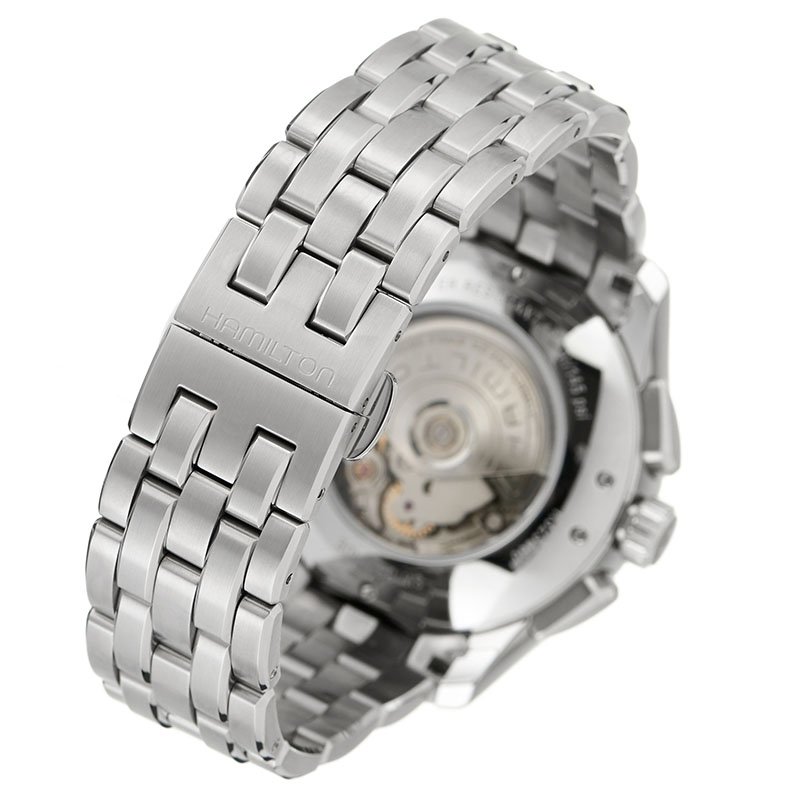 ハミルトン 腕時計 HAMILTON 時計 ジャズマスター オートクロノ JAZZ MASTER AUTO CHRONO メンズ シルバー 機械式 自動巻き クロノグラフ 男性 仕事 ビジネスの画像