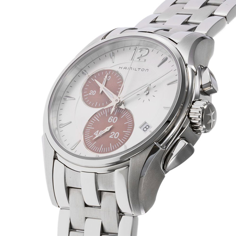 ハミルトン 腕時計 HAMILTON 時計 ジャズマスター JAZZ MASTER Chrono Quartz シルバー 男性 向け メンズ H32612151の画像