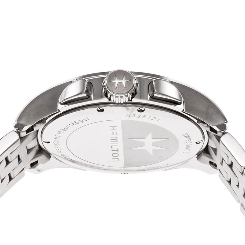 ハミルトン 腕時計 HAMILTON 時計 ジャズマスター JAZZ MASTER Chrono Quartz シルバー 男性 向け メンズ H32612151の画像