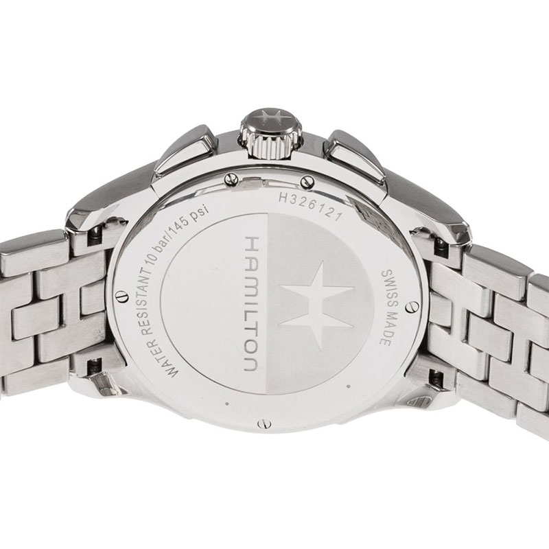 ハミルトン 腕時計 HAMILTON 時計 ジャズマスター JAZZ MASTER Chrono Quartz シルバー 男性 向け メンズ H32612151の画像