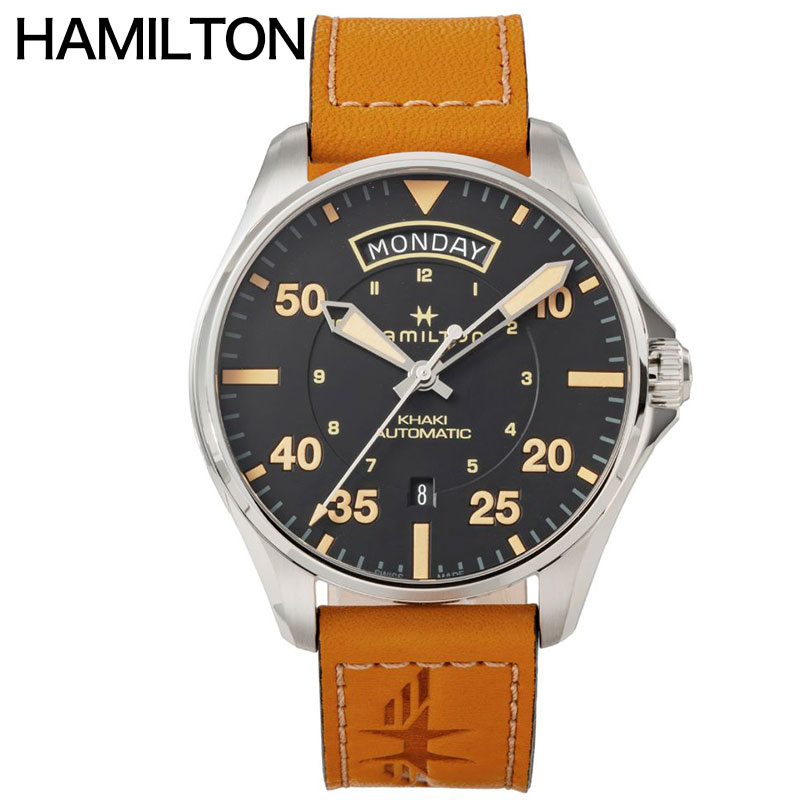 ϥߥȥ ӻ HAMILTON   ӥ Pilot Pioneer Mechanical Day Date Auto ֥å     ư H64645531