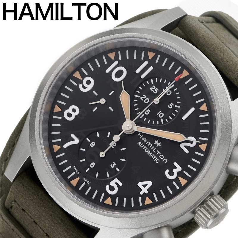 ϥߥȥ ӻ HAMILTON   ե AUTO CHRONO  ֥å  ư ߥ꥿꡼ å  Ż 쥶 쥶٥