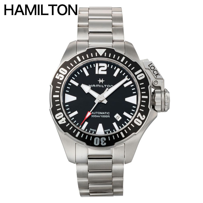 ϥߥȥ ӻ HAMILTON  ͥӡ KHAKI NAVY OPENWATER AUTO ֥å     ư H77605135