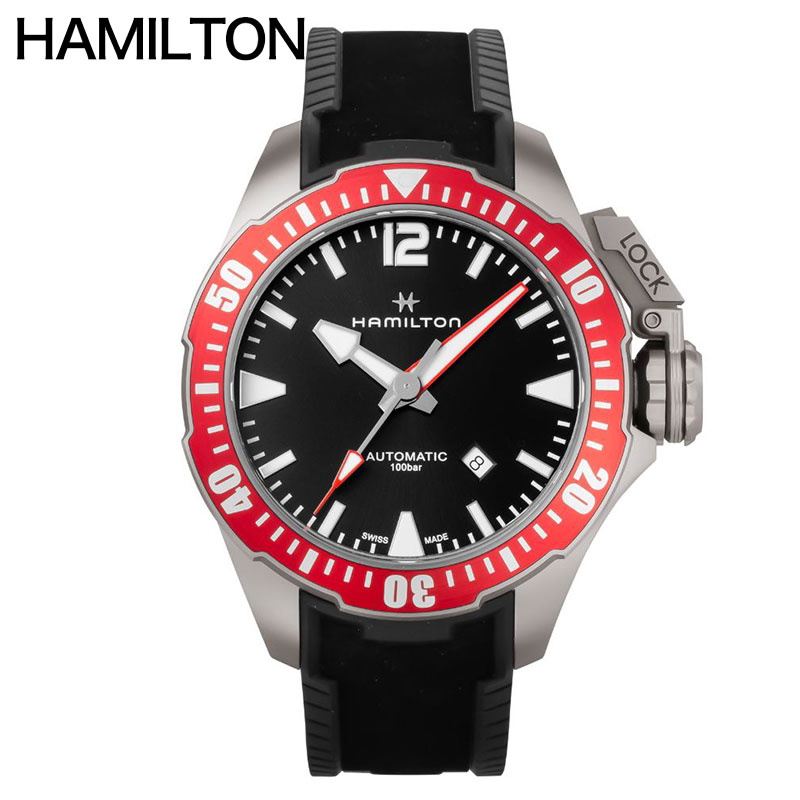 ϥߥȥ ӻ HAMILTON  ͥӡ KHAKI NAVY OPENWATER AUTO ֥å     ư H77805335