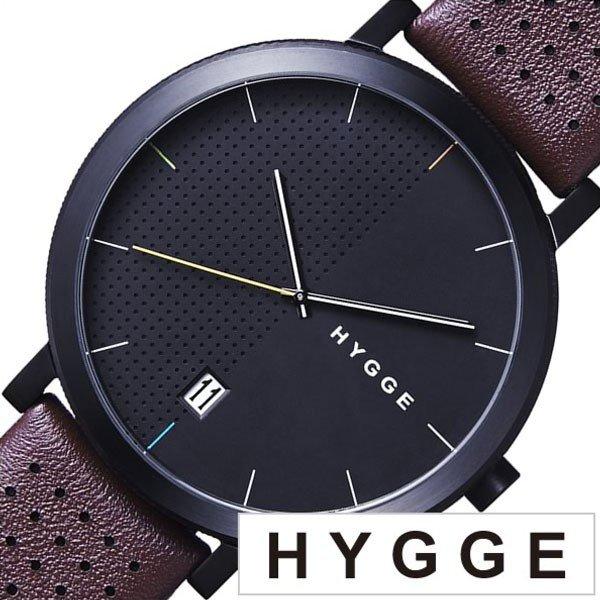 ヒュッゲ 腕時計 HYGGE 時計 ヒュッゲ 時計 HYGGE 腕時計 2203 メンズ レディース ブラック  HGE020063｜hstyle